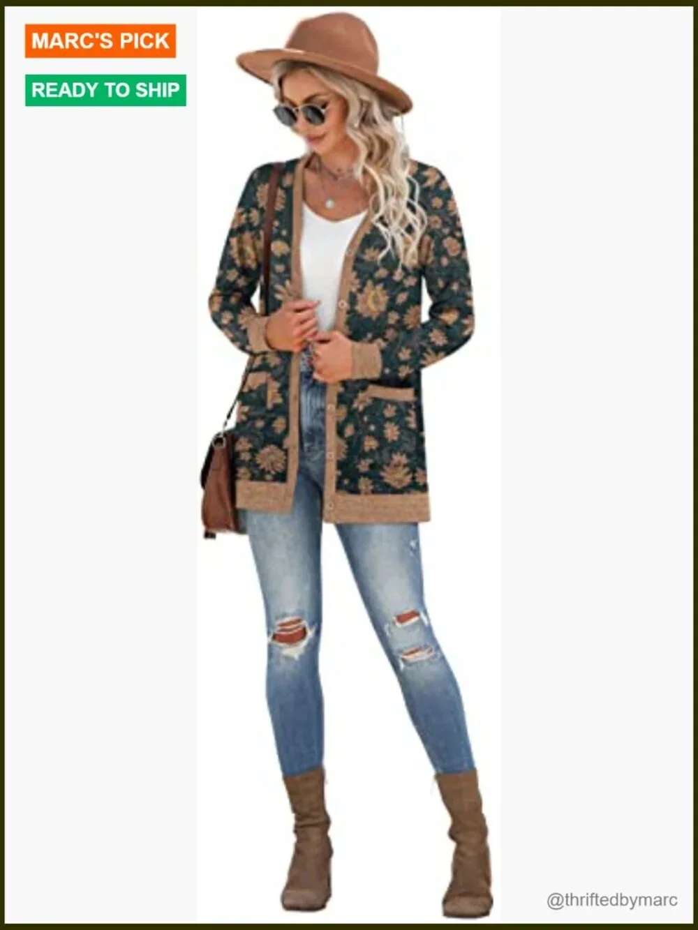 Women's Long Sleeve Open Front Cardigan Button Down Ribbed Lightweight Knit